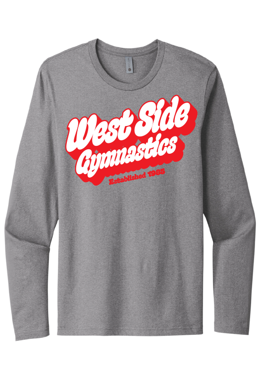RETRO LONG SLEEVE TEE HTHR GREY - ADULT