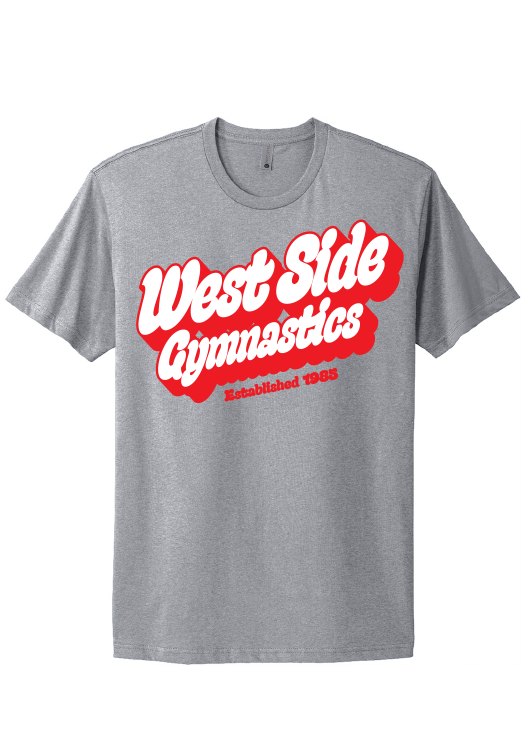 RETRO TEE HTHR GREY - ADULT