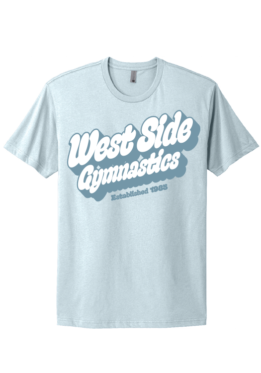 RETRO TEE LIGHT BLUE - ADULT