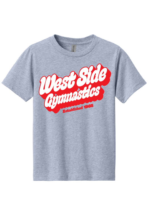 RETRO TEE HTHR GREY - YOUTH