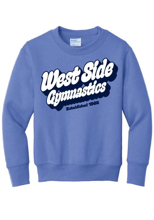 WSG RETRO CREW CAROLINA BLUE - YOUTH